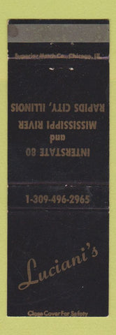 Matchbook Cover - Luciani's Rapids City IL