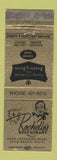 Matchbook Cover - Rochelle's Restaurant Long Beach CA