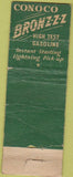 Matchbook Cover - Conoco oil gas Monett MO WORN CREASES