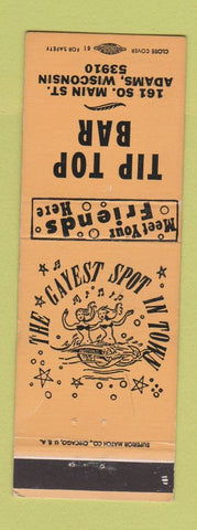 Matchbook Cover - Tip Top Bar Adams WI mermaid WEAR