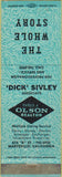 Matchbook Cover - Harold Olsen Realtor Marysville CA teal
