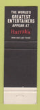 Matchbook Cover - Harrah's Casino Reno Lake Tahoe CA