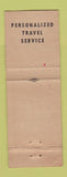 Matchbook Cover - Paul Browne Travel Agency San Francisco CA
