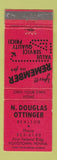 Matchbook Cover - N Douglas Ottinger Real Estate Pottstown PA