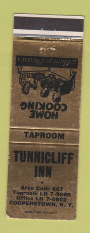 Matchbook Cover - Tunnicliff Inn Cooperstown NY