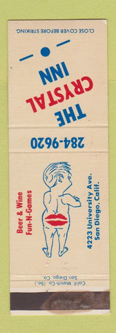 Matchbook Cover - Crystal Inn San Diego CA