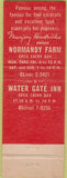 Matchbook Cover - Water Gate Inn Washington DC Potomac MD