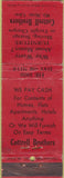 Matchbook Cover - Cottrell Brothers moving co San Francisco CA WEAR