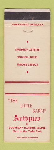 Matchbook Cover - Little Barn Antiques Boothbay Harbor ME