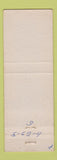 Matchbook Cover - Match Collector Vincent Hilker Chicago Heights IL pinup
