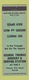 Matchbook Cover - George Thomas Grocery Gulf oil gas Panama City Beach FL