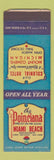 Matchbook Cover - Poinciana Miami Beach FL SAMPLE WEAR