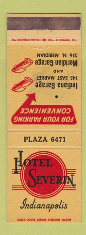 Matchbook Cover - Hotel Severin Indianapolis IN WEAR