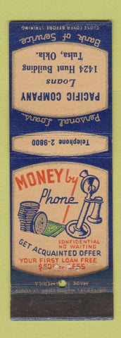 Matchbook Cover - Pacific Company Loans Tulsa OK WEAR
