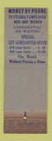 Matchbook Cover - Pacific Company Loans Tulsa OK WEAR