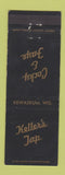 Matchbook Cover - Keller's Tap Kewaskum WI