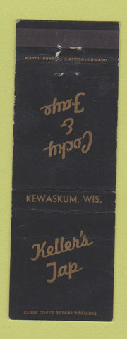 Matchbook Cover - Keller's Tap Kewaskum WI