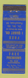 Matchbook Cover - M&S oil gas El Segundo Santa Monica Burbank Glendale CA