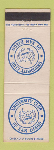 Matchbook Cover - University Club San Diego CA