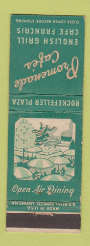 Matchbook Cover - Promenade Cafe New York City Rockefeller Center DD Bean