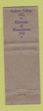 Matchbook Cover - Lord Jeffery Amherst MA