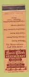 Matchbook Cover - Lewis & Clark Restaurant  East Alton IL WEAR