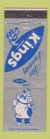 Matchbook Cover - Kings Grocery Stores 1961 WEAR