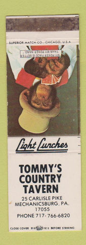 Matchbook Cover - Tommy's Country Tavern Mechanicsburg PA