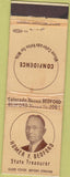 Matchbook Cover - Homer Bedford For State Treasurer CO Colorado