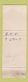 Matchbook Cover Wesco Uniform Rentals Laundry North Hollywood Van Nuys CA pinup