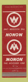 Matchbook Cover - Monon Hoosier Line Railroad