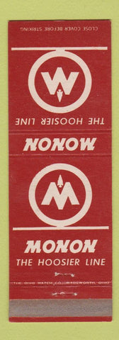 Matchbook Cover - Monon Hoosier Line Railroad