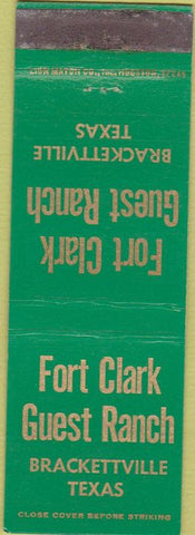 Matchbook Cover - Fort Clark Guest Ranch Brackettville TX
