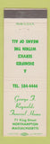 Matchbook Cover - George Reynolds Funeral Home Northampton MA
