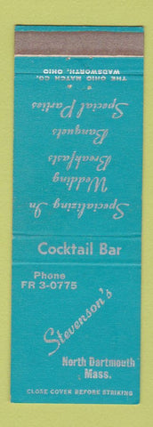 Matchbook Cover - Stevenson's Restaurant North Dartmouth MA