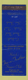 Matchbook Cover - Hatch's Fin n Feather Supper Club New Prospect WI