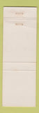 Matchbook Cover - Das Spiel Haus Marshfield WI WEAR