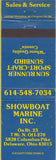 Matchbook Cover - Showboat Marine Inc Delaware OH
