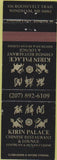 Matchbook Cover - Kirin Place Windham ME Chinese restaurant