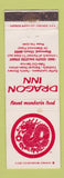 Matchbook Cover - Dragon Inn Chinese Restaurant Glenwood IL
