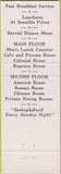 Matchbook Cover - Highland Hotel Springfield MA lobster