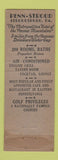 Matchbook Cover - Penn Stroud Hotel Stroudsburg PA