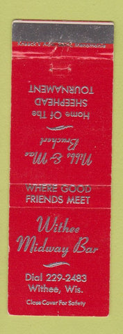 Matchbook Cover - Withee Midway Bar Withee WI
