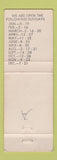 Matchbook Cover - Withee Midway Bar Withee WI