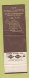 Matchbook Cover - The Bellows Duluth MN restaurant