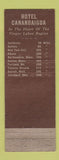 Matchbook Cover - Hotel Canandaigua NY