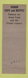 Matchbook Cover - Grand Buffet Reno NV Full Length