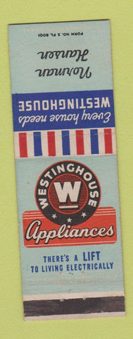 Matchbook Cover - Westinghouse Appliances Norman Hansen