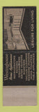 Matchbook Cover - Westinghouse Appliances Norman Hansen