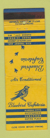 Matchbook Cover - Bluebird Cafeteria Kansas City MO WEAR